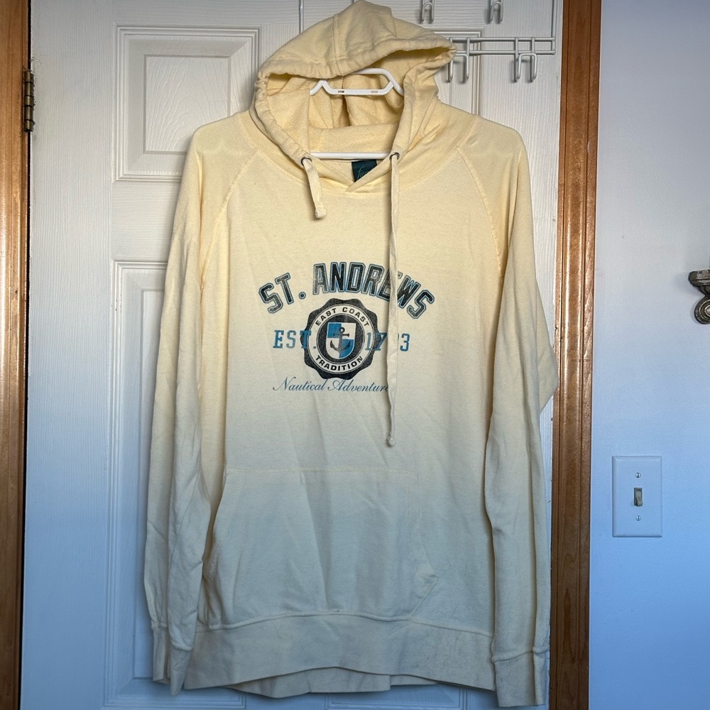 Ladies XL , St. Andrews Mellow Yellow Hoodie